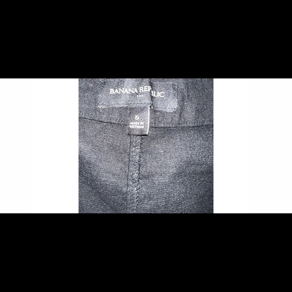 Banana Republic Stretch Linen Summer Basic Shorts with Tassels - Picture 4 of 4